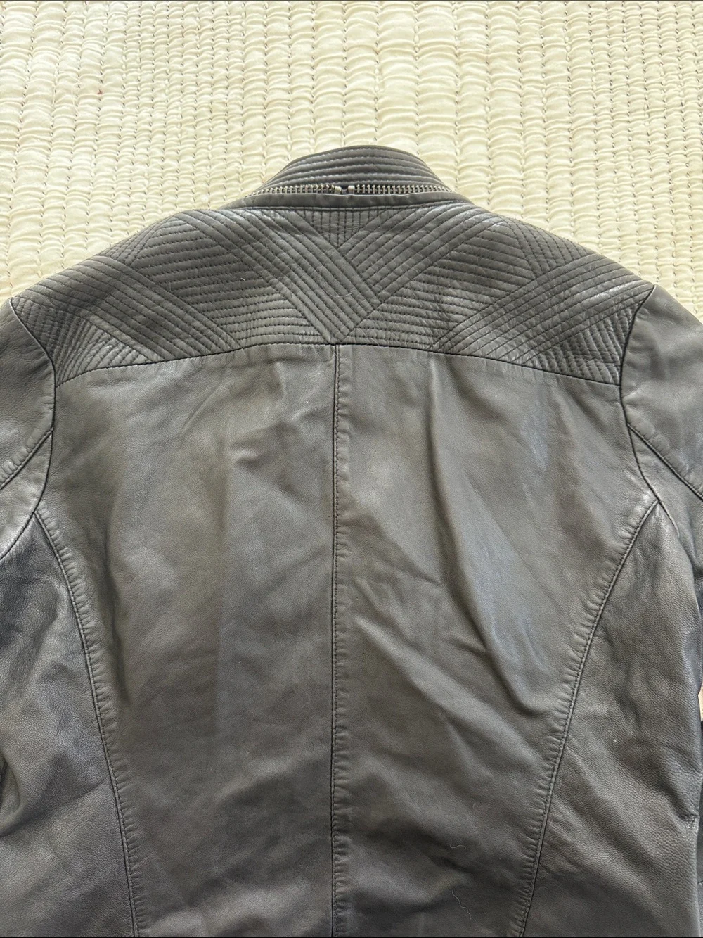 Vintage IKKS Paris Leather Jacket